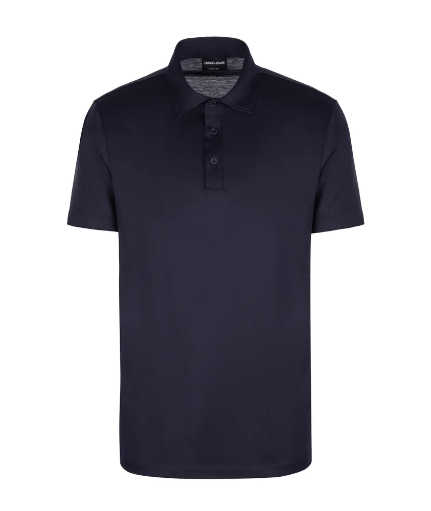 Slim-Fit Silk-Cotton Jersey Polo