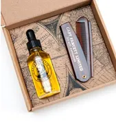 Beard Oil and Beard Comb Gift Set