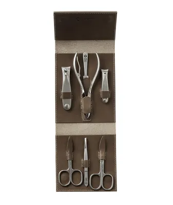 Havana XL 7pc Manicure Set In High Quality Leather Case