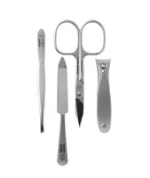 Havana S 4pc Manicure Set In High Quality Leather Case
