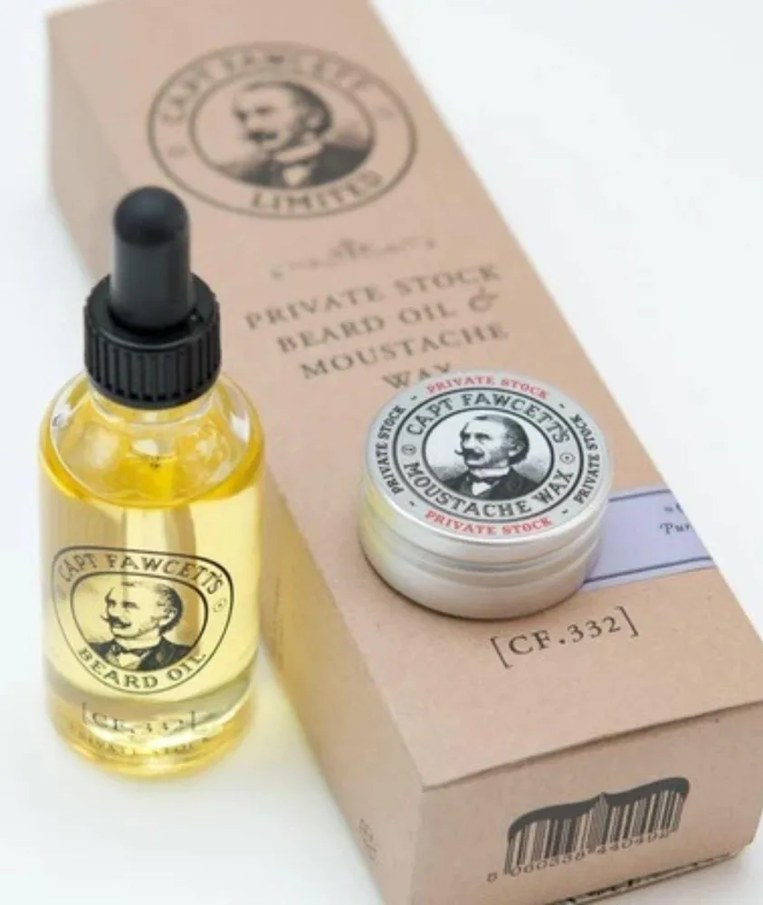 Beard Oil & Moustache Wax Gift Set