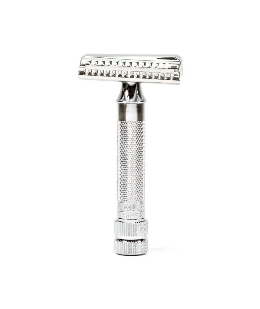 Double Edge Safety Razor, Slant Cut, Extra Thick Handle