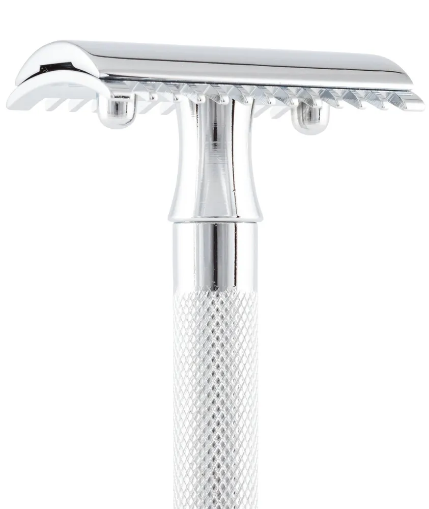  Double Edge Safety Razor, Open Tooth Comb, Extra Long Handle