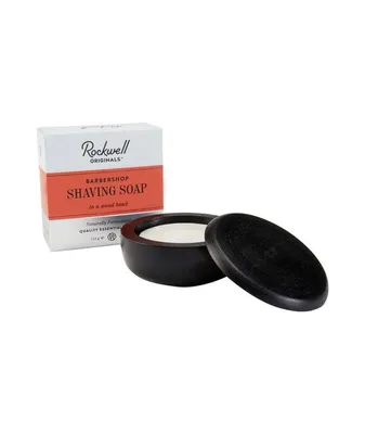 Rockwell Shave Soap in a wooden Bowl - Barbershop Scent