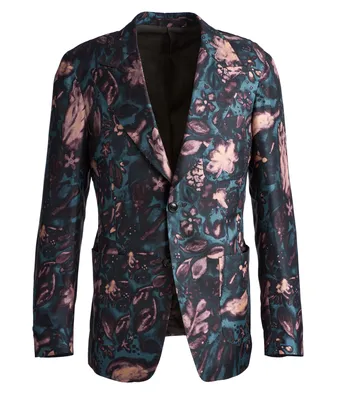 Giavio Floral Silk Sports Jacket