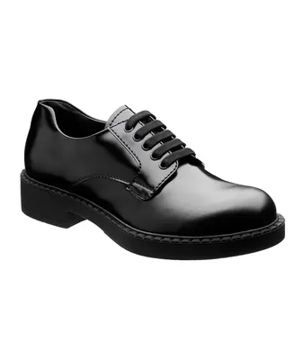 Prada Brushed Leather Derby Dress Shoes | Square One