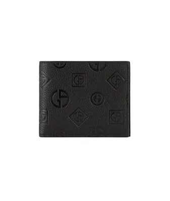 Mcm (Black Money Clip Wallet in Tivitat Leather)