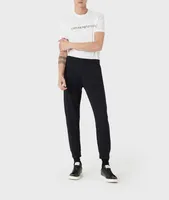 Modal-Cotton Jersey Fleece Joggers