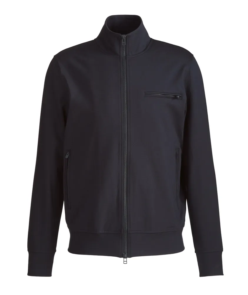 Viscose-Blend Technical Track Jacket