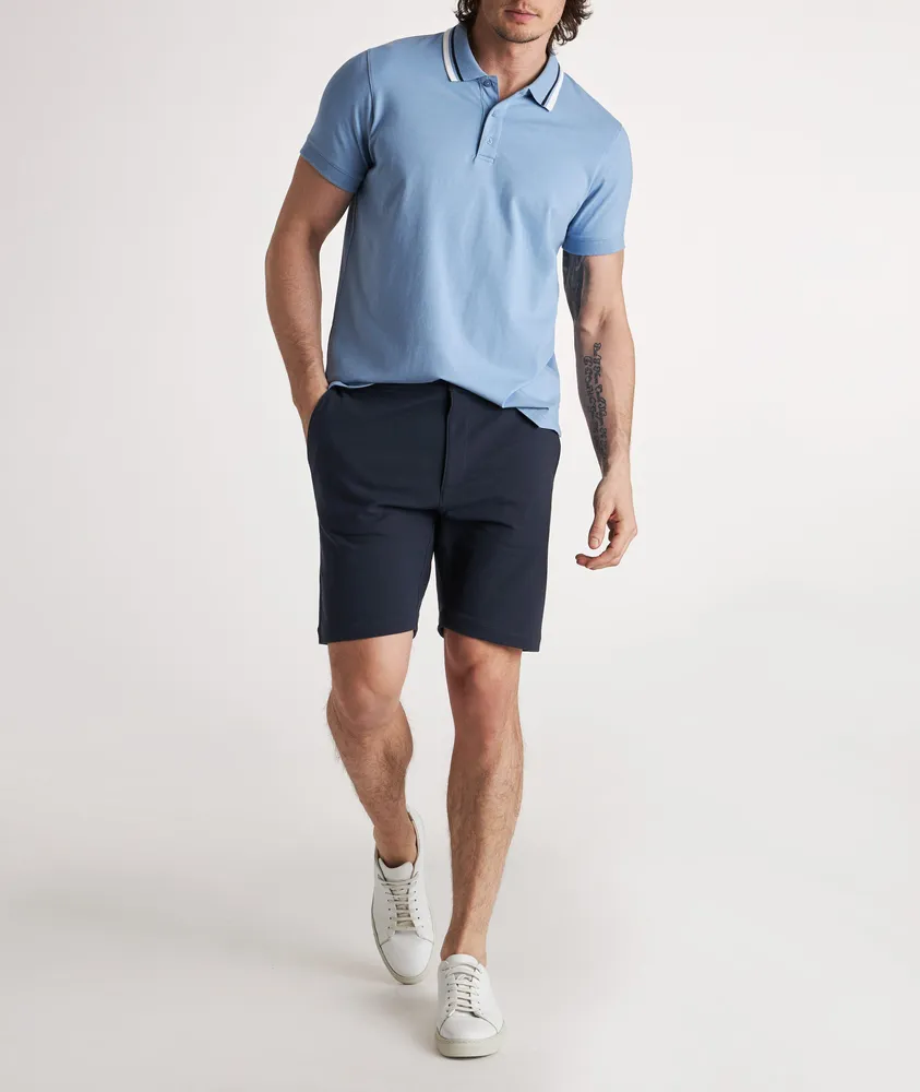 Pima Cotton Stretch French Terry Shorts