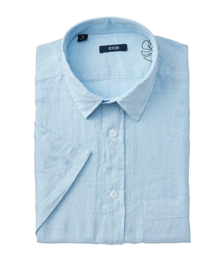 Contemporary-Fit Linen Sport Shirt