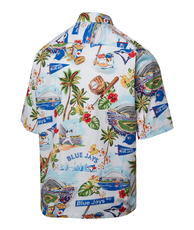 Reyn Spooner Men's White Toronto Blue Jays Scenic Button-Up Shirt