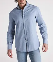 Contemporary-Fit Denim Shirt