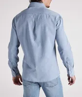 Contemporary-Fit Denim Shirt