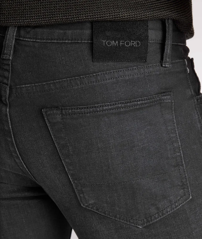 Slim Fit Stretch-Cotton Japanese Selvedge Jeans