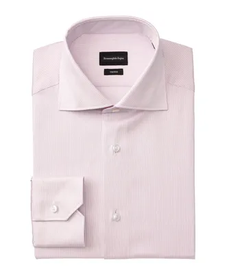 Slim-Fit Micro Striped Trofeo Cotton Dress Shirt