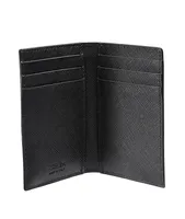 Saffiano Leather Folding Card Holder