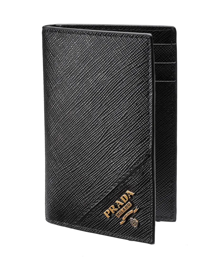 Prada Saffiano Leather Folding Card Holder | Square One