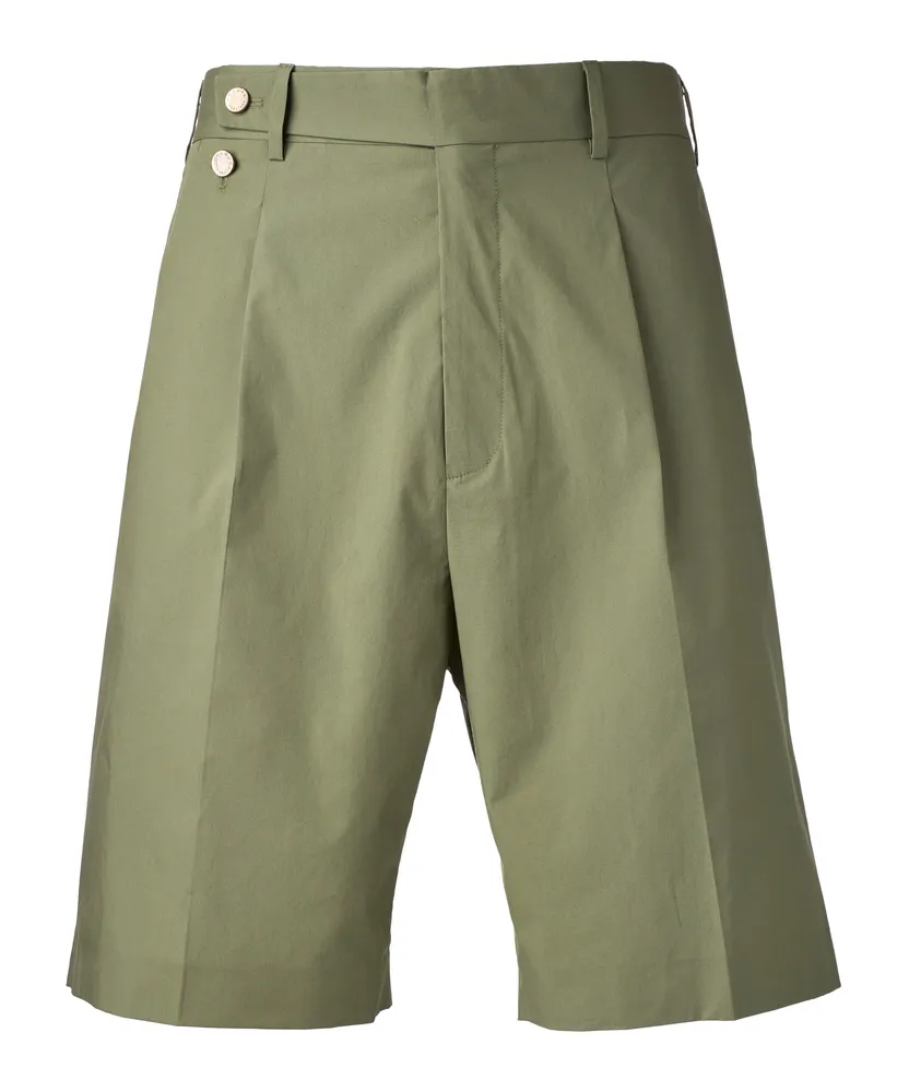 Cotton Parachute Bermuda Shorts