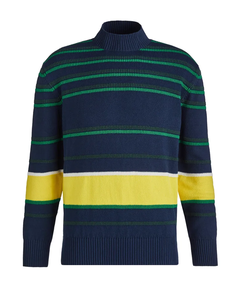 Cotton & Silk Striped Sweater