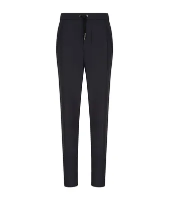 Stretch Wool-Canvas Dress Pants