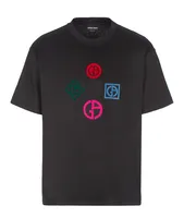 Chenille Logo Cotton T-Shirt