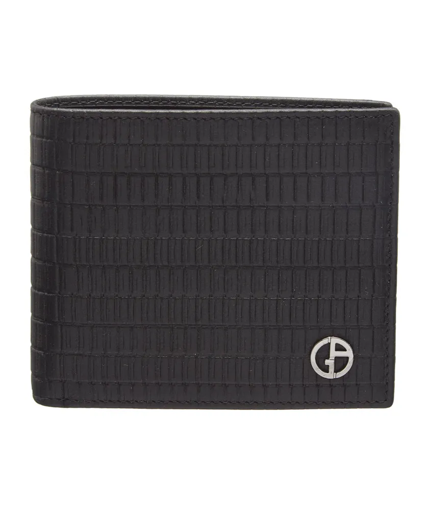 Giorgio Armani + Reed Print Calfskin Bifold Wallet | Yorkdale Mall