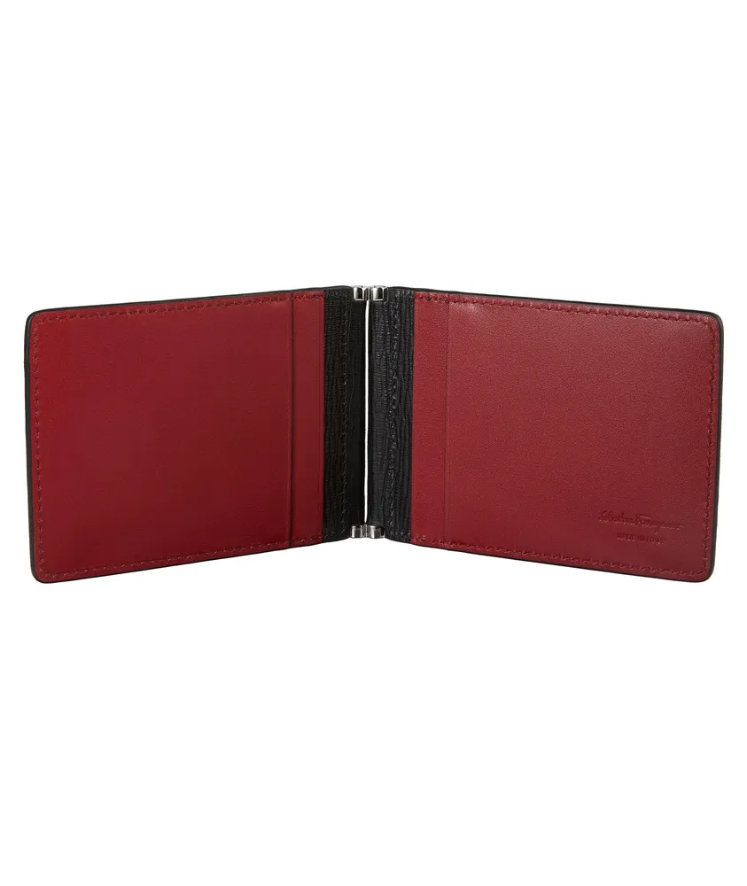 Gancini Revival Leather Folding Cardholder