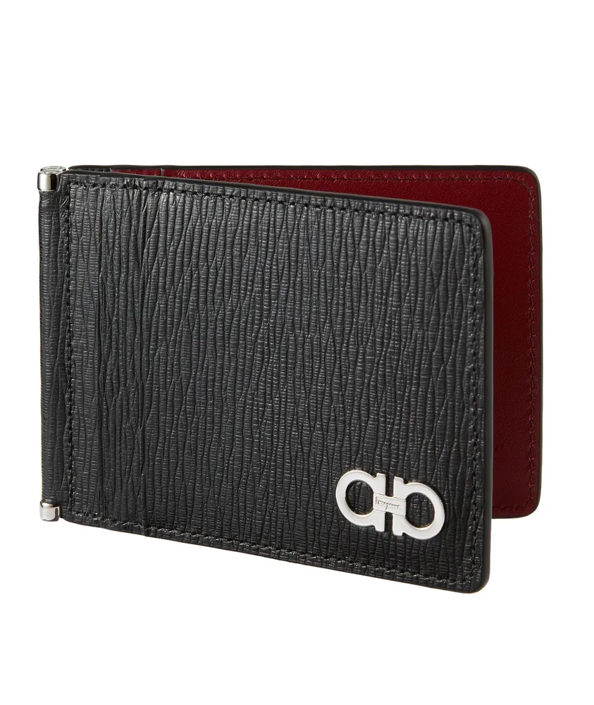 Gancini Revival Leather Folding Cardholder