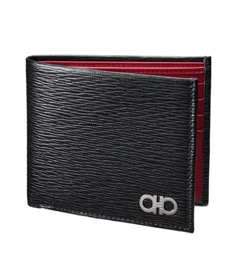 Gancini Textured Leather Bifold Wallet