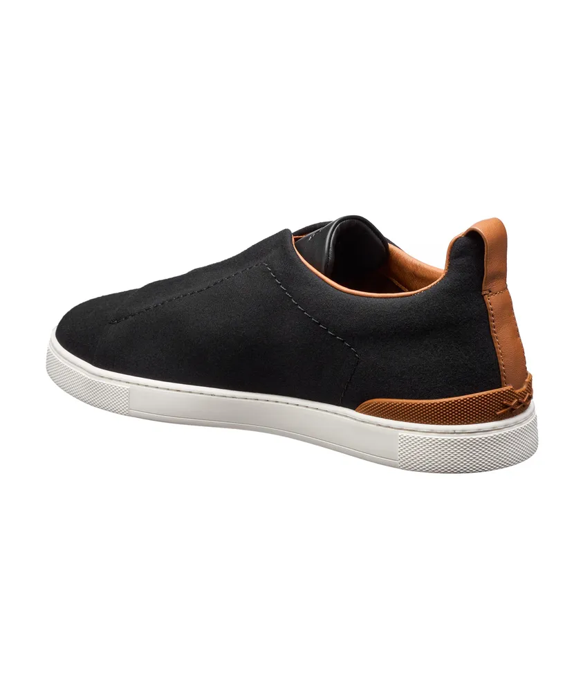 Triple Stitch Wool Slip-On Sneakers