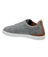 Triple Stitch Chevron Mélange Wool Sneakers