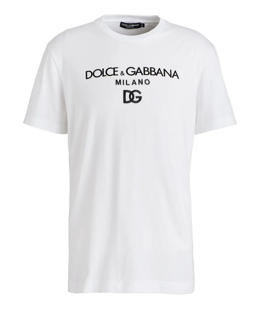 Dolce & Gabbana + Milano Embroidery Cotton T-Shirt | Yorkdale Mall