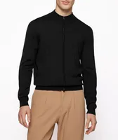 Full-Zip Virgin Wool Sweater