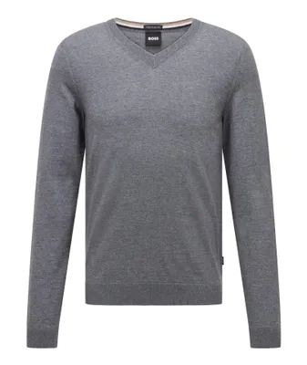 V-Neck Virgin-Wool Sweater