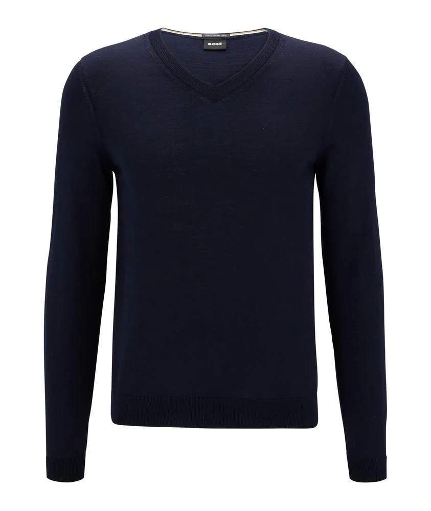 V-Neck Virgin-Wool Sweater