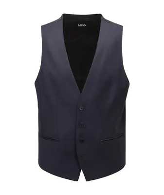 Virgin Wool Serge Waistcoat