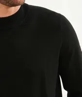 Extra-Fine Merino Wool Mockneck Sweater