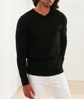 Extra-Fine Merino Wool V-Neck Sweater