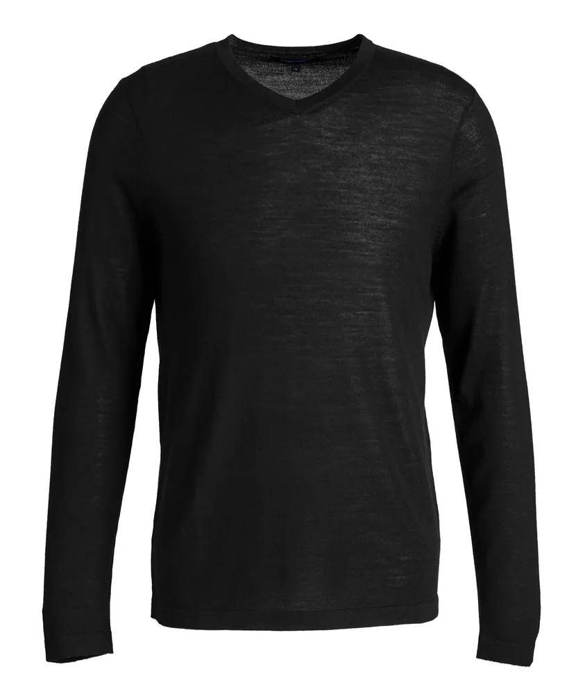 Extra-Fine Merino Wool V-Neck Sweater