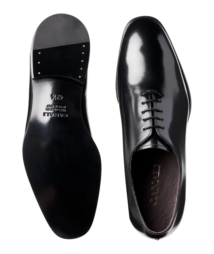 Wholecut Lace-up Leather Oxford