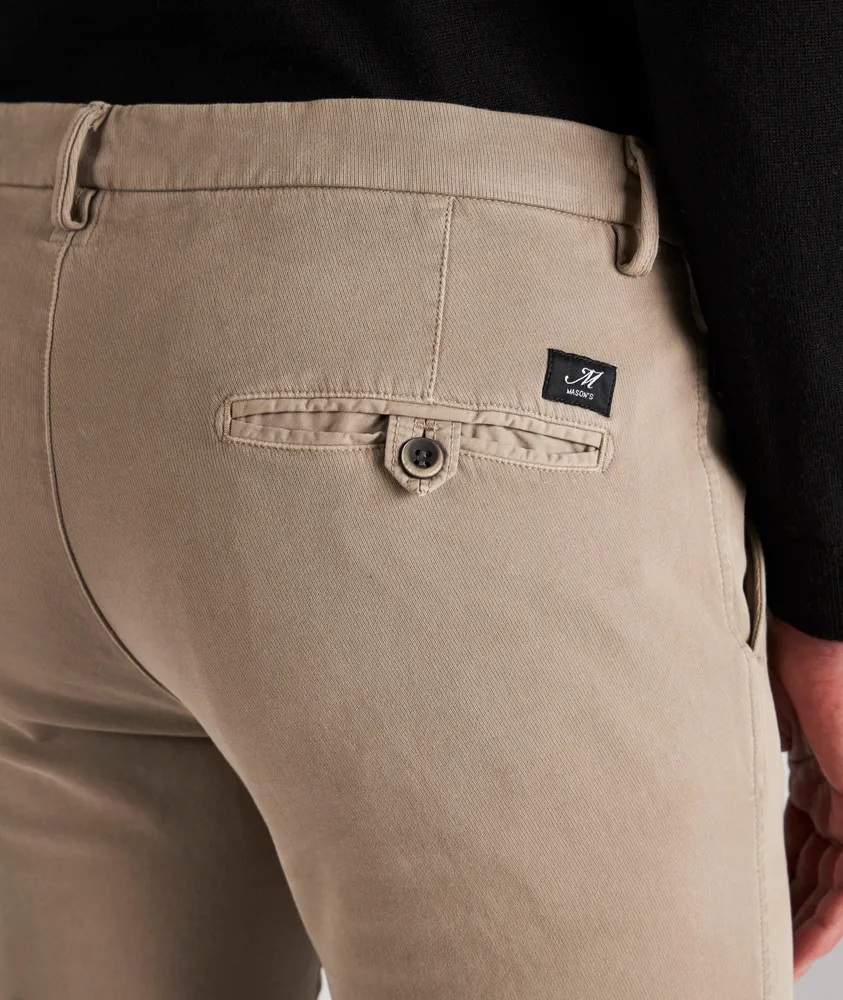 Slim Fit Torino Jersey Stretch-Cotton Pants