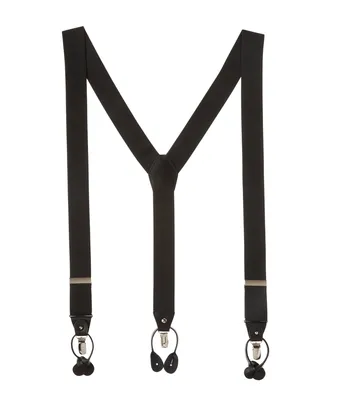 Solid Leather Suspenders
