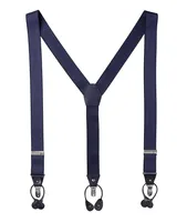 Diamond Jacquard Leather Suspenders