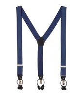 Diamond Jacquard Leather Suspenders