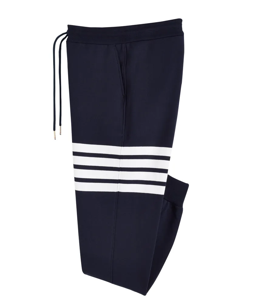 4-Bar Stripe Cotton Sweat Pants