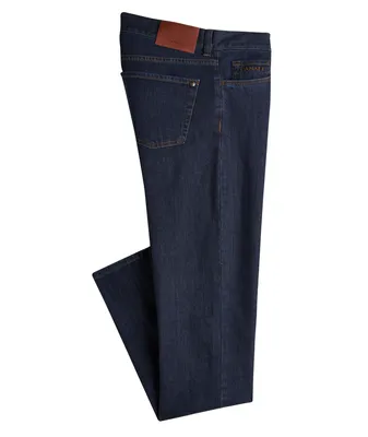 Washed Five-Pocket Slim-Fit Jeans