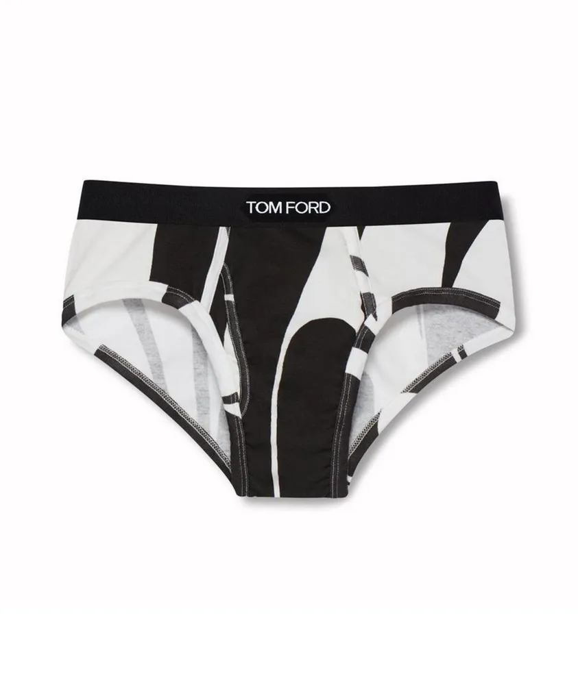 Tom Ford Printed Stretch-Cotton Briefs | Square One