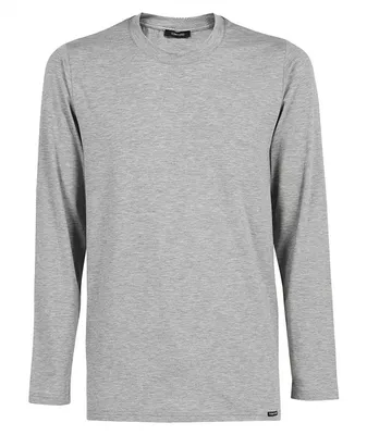 Long-Sleeve Cotton-Blend T-Shirt