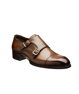 Tom Ford Elkan Double Monk Leather Loafer | Square One